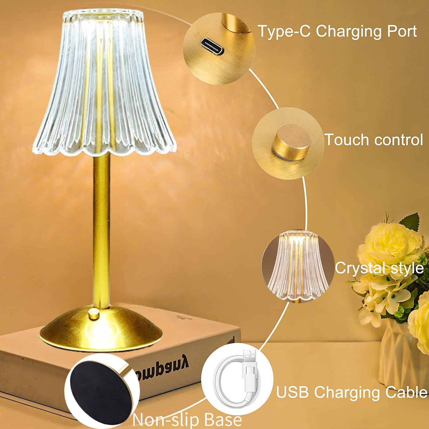 Iris Rechargeable Table Lamp